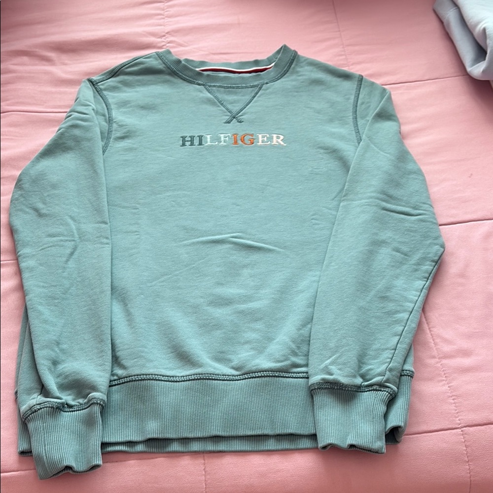 Tommy Hilfiger Men's Green Sweater